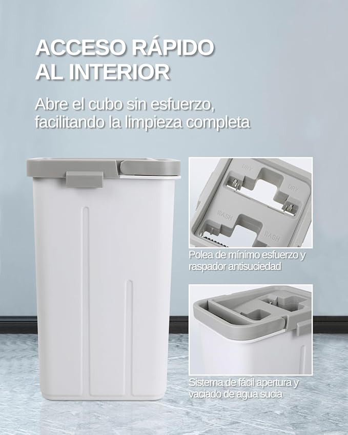 Mopa con cubo escurridor