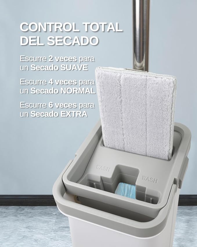 Mopa con cubo escurridor